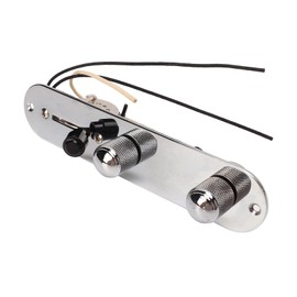 CUEI Guitar Control Plate, Iron Fine Polishing, Rustproof, Improve Tone, Tone Control Knob, Prewired Guitar Control Plate, Fine Workmanship, Electric Guitar Nut