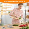 Stainless Steel Cooking Utensils Set - 5 Pcs Metal Professional