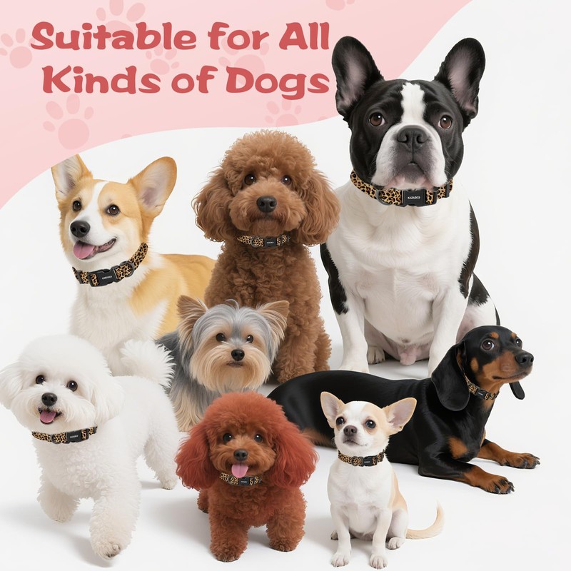 Kazazoo Dog Collar Cute and Soft Nylon Puppy Collar for