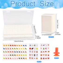 ULELE Funny Mahjong Sets for Kids 65 Blocks Mahjong Tile Game, Mini Mahjong Set DIY Mahjong,Fruit Pattern Mahjong,Family Board Mahjong for Kids and Adults