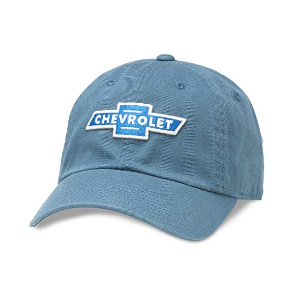 AMERICAN NEEDLE Chevrolet Baseball Dad Buckle Strap Hat (GM-1902A-BREB) Breaker Blue