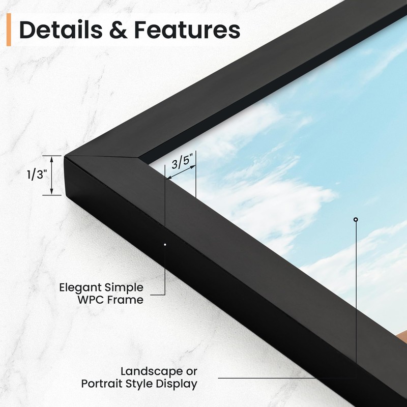 Venusmiles 16x16 Picture Frame, Display 16x16 Photo Frames - High