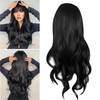 Long Curly Wavy Wig with Bangs Women Fashionable Synthetic Heat