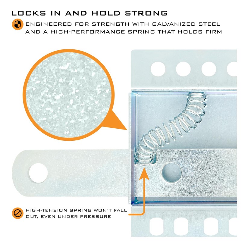 HardwareX Supply Garage Door Side Lock Inside Deadlock (4 Pack)