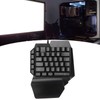 One Handed Gaming Keyboard 39 Keys Luminous Ergonomic Design Anti