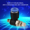 Air Flow Speed Control Valve OD 4 mm M5 Pneumatic