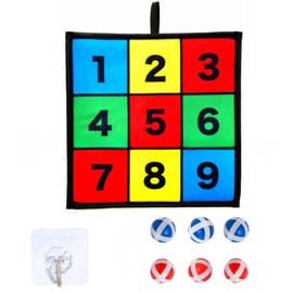 Flasmo Trackout Indoor Target Game Baseball with 6 Balls and Wall Hanging