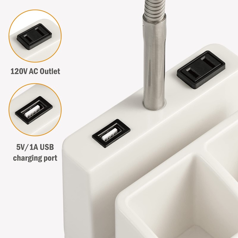 LED Desk Lamp with 1 USB Charging Port and 1