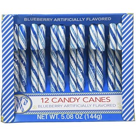Blueberry Candy Canes - 5.08oz 12 Count by Greenbrier