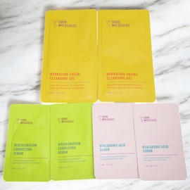 Good Molecules 6pc Lot Skin Care Samples ~ Cleansing Gels & Serums ~ New (x6)