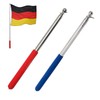 Cerioll Telescopic Flag Pole, Handheld Flagpole, Portable Extendable, 2 Pieces