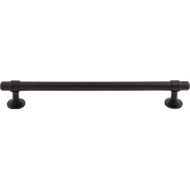 Top Knobs TK3008BLK 18 in. (457mm) Ellis Collection Appliance Pull, Flat Black