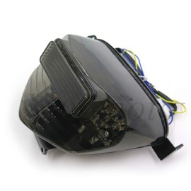 HASkulle Motorcycle Smoke Led Tail Light Brake Light with Integrated Turn Signals Indicators for Suzuki 2001-2003 GSX-R600/ 2000-2003 for Suzuki GSX-R750/ 2001-2002 for Suzuki GSXR 1000