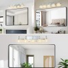 29" Nickel Finish Vintage Crystal Vanity Light - Elegant 5-Light