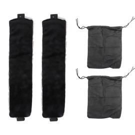 Travel Pillow Neck Pillow Alternative - Soft Lightweight Compact Airplane Pillow for Sleeping, Travel Essentials for Flying Long Flights or Car Ride, Can Be Used as Sleep or Travel Eye Mask (2 Pack)