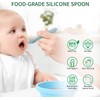 ME.FAN - Cucharas de alimentación de silicona para bebé, paquete