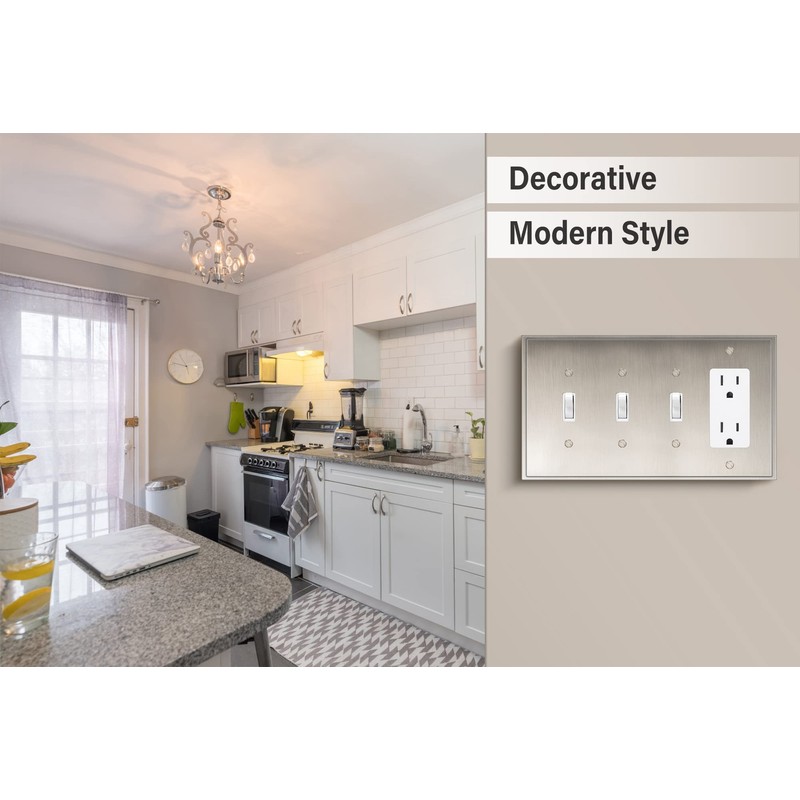 Henne Bery Soft Modern Decorative Wall Plate Switch Plate Outlet