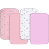 Mini Crib Sheets 4 Pack, Mini Portable Crib Sheets |