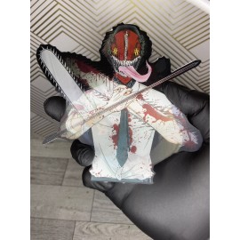 Chainsaw Man Denji Pochita 3D Lenticular Motion Car Sticker Decal Peeker