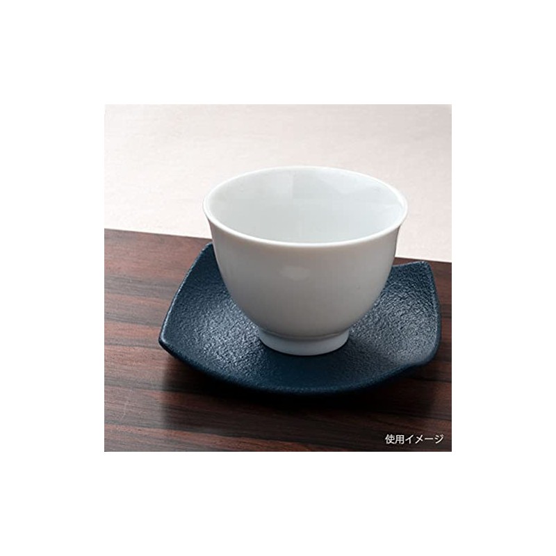 Ceramic Tea Holder (Square, Deep Indigo) W 3.5 x H
