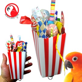 Bonka Bird Toys 2556 Candy Box - Playful Bird-Safe Toy - for Conures, Quakers, Ringneck Parrots