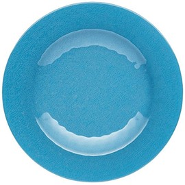 KitchenCraft "We Love Summer" Ceramic-Style Melamine Side Plate, 22 cm (8.5") - Blue