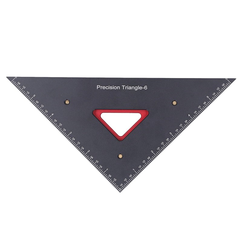 Double Triangle Ruler Detachable 4 Inch and 6 Inch Aluminum