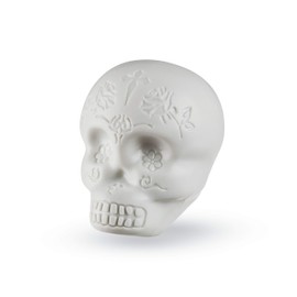 LP LP006GLO Sugar Skull Shaker Glow Fluorescent Suger Skull Shaker Glo White (Glow in the Dark)