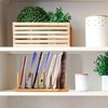 Zopeal 18 Pcs Bamboo Wooden Plate Racks Dish Rack Stand
