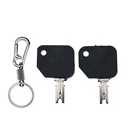 ZTUOAUMA 2X Forklift Keys #166 186304 with Key Chain Compatible with Hyster S30XL and More Forklift