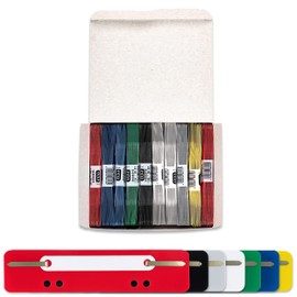 Elba 100560150 Mounting Strips Polypropylene – Polypropylene for A5 and Strip A4 Assorted Colours Pack of 250)