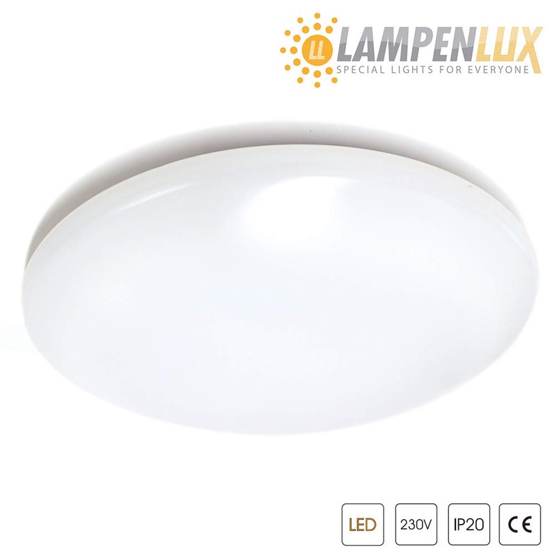 Lampenlux Alvaro-EVG Ceiling Light Opal Cover with EVG White Diameter
