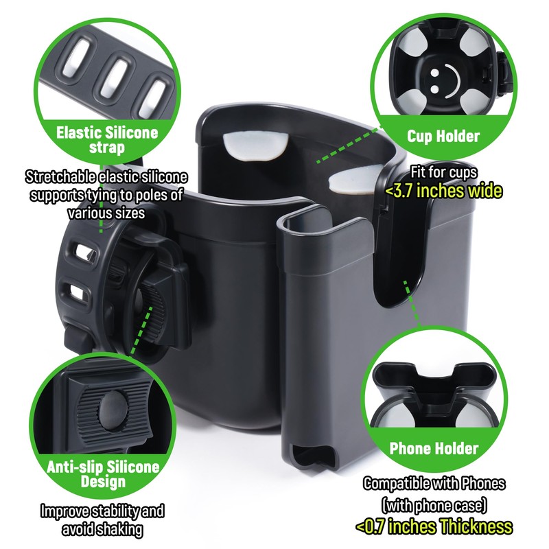 Joxodak - Golf Cart Holder, Golf Cart Accessories Compatible with