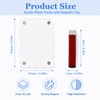 2-Pack Car Sun Visor Photo Holders, Scalloped Acrylic Magnetic Frames