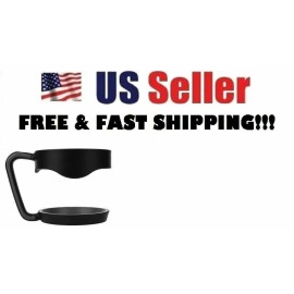 Unbranded Handle 30 Oz Stainless Tumbler Cup Holder Black Drinkware YETI (SEE EXCLUSIONS)