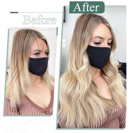16"-22" Pre Bonded Human Hair Extensions 100 Strands 100% Remy Keratin Nail U Tip Real Hair Extensions Straight #18/613 Ash Blonde&Bleach Blonde (16 inch,50g)