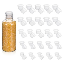 50Pcs Salts and Peppers Stopper Plugs Reusable Salt and Pepper Shaker Stoppers Plugs Replacement Plug Bottle Cap Clear PE Round End Cap for Salt Pepper Shakers Flower Pot Bottle(10,12,13,15,16mm)