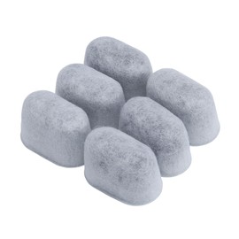 OHPHCALL 6pcs Activated Charcoal Water Purification Filters for Coffee Machines Compatible with Models After Enhanced Filtration for Better Taste Easy Replacement