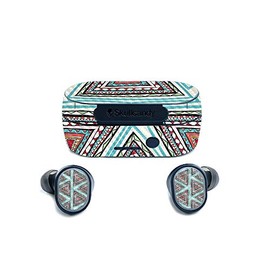MightySkins Carbon Fiber Skin for SkullCandy Sesh True Wireless Earbuds - Aztec Pyramids | Protective, Durable Textured Carbon Fiber Finish | Easy to Apply, Remove, and Change Styles | Made in The USA