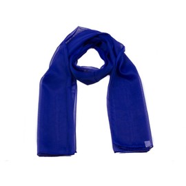 mytoptrendz® - Classy Elegant Plain Chiffon Scarf Lightweight Soft Sheer Neck Wrap for Women (Royal blue)