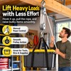 Manual Rope Pulley Hoist for Equipment Lifting – 270° Rotating