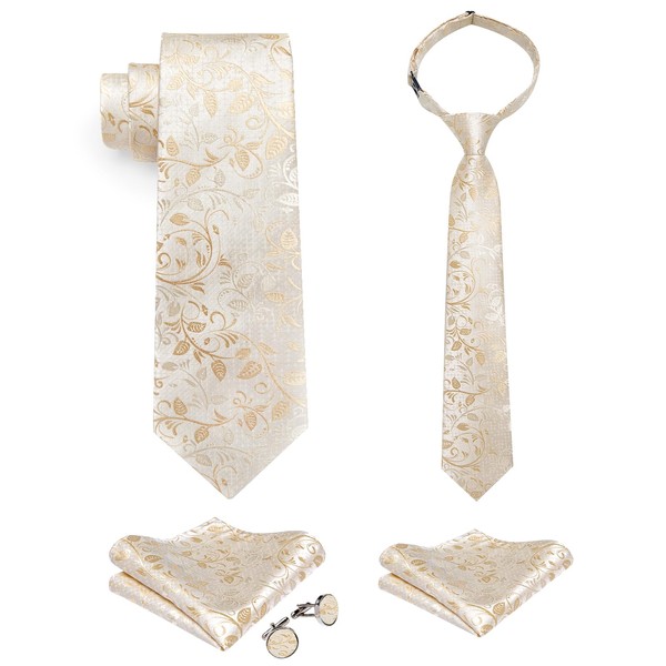 DiBanGu 2PCS Set for Father and Son Tie Silk Mens