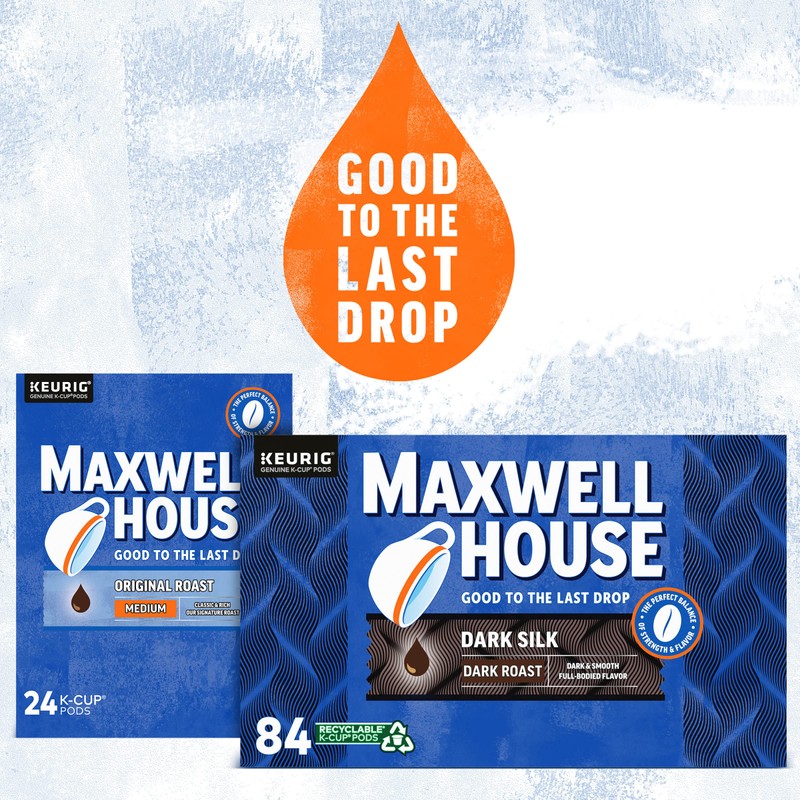 Maxwell House Dark Silk Dark Roast K-Cup® Coffee Pods (84