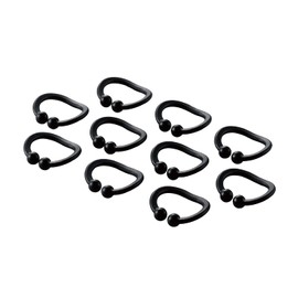 Elecom EKC-CCP01BK Cable Clip, Cord Clip, Cable Loop, One-Touch Fixing, One-Handed, 10 Pieces, Black