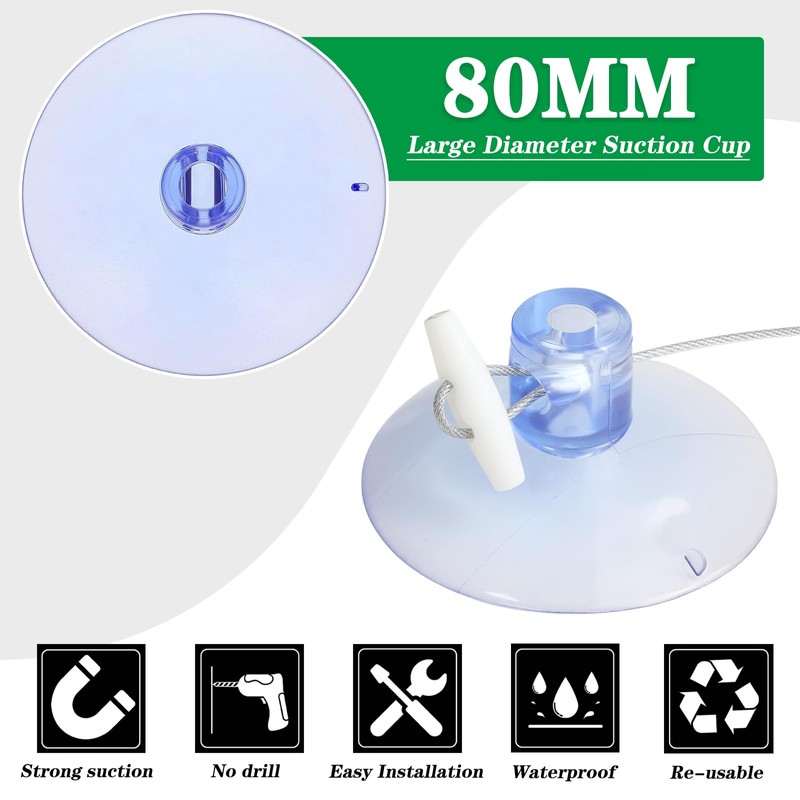 Frayot Cat Window Hammock,2Pack Medium Cat Window Hammock with 8