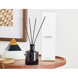 Kimpton Style Reed Diffuser - Signature Scent with Fragrance Notes of Citrus, Green Tea, and Musk Glass Vessel Rattan Reeds 4 oz.