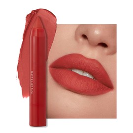 Erinde 2-in-1 Lipstick & Lip Liner Mat, Nude Lipstick 24 Hours Hold, Waterproof & Waterproof Lip Liner Pen, Long Lasting Velvet Lip Glaze, Moisturising Lip Pen