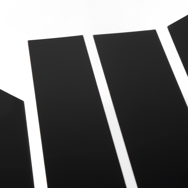 6Pcs B Pillar Posts Trim Glossy Black Exterior Window Decal