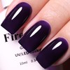 10ml Dark Purple Gel Nail Polish Soak Off UV LED