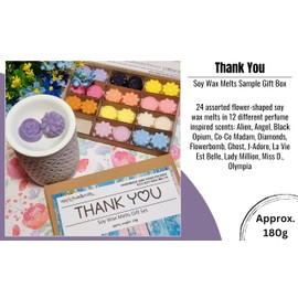 THANK YOU Sample Soy Wax Melts Set (approx. 180g) / Alien Angel La Vie Est Belle Flowerbomb Olympia Co-Co Madam Black Opium and more